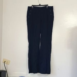 Banana Republic Navy Blue Pants Petite Trousers W/BUTT Tapestry